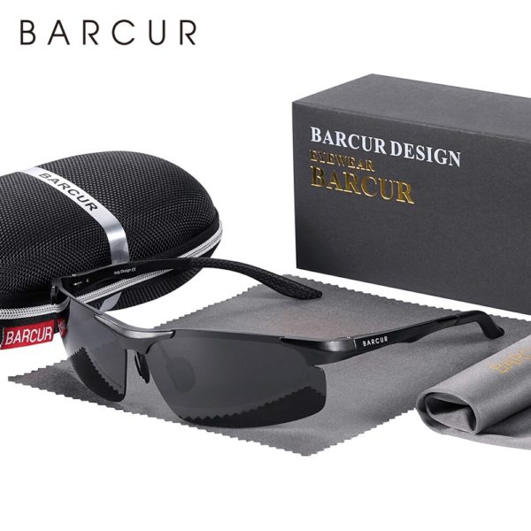 BARCUR Aluminium Magnesium Sunglasses For Men - Image 5