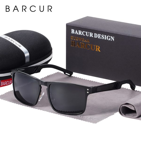 BARCUR Aluminium Magnesium Sunglasses For Men - Image 6