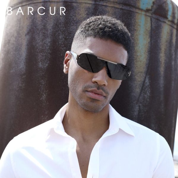 BARCUR Aluminum Magnesium Sunglasses For Men - Image 4