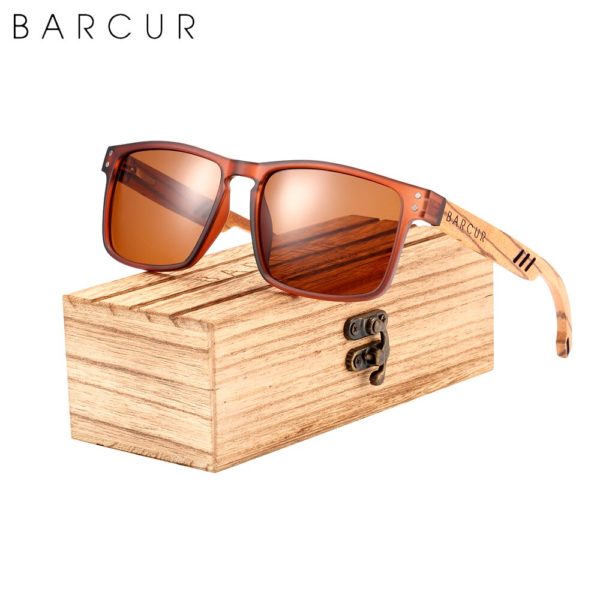 BARCUR Wood Sunglasses For Men - Image 6