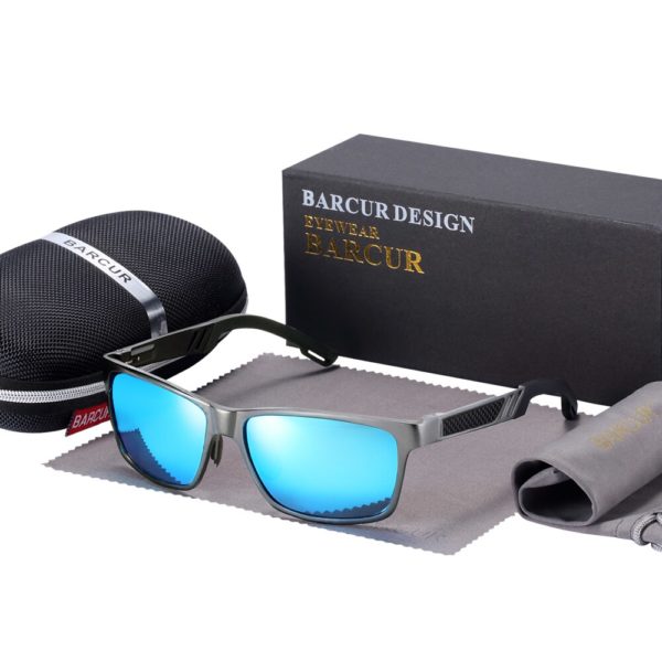 BARCUR Aluminum Magnesium Sunglasses For Men - Image 5