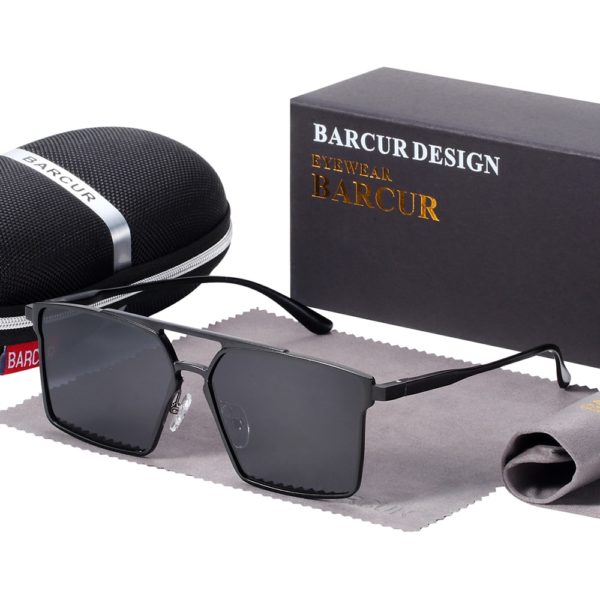 Aluminium Square Sunglasses For Men - Image 6