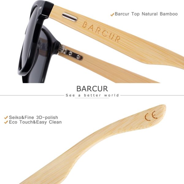 Men's Bamboo Wooden Sunglasses - Image 2