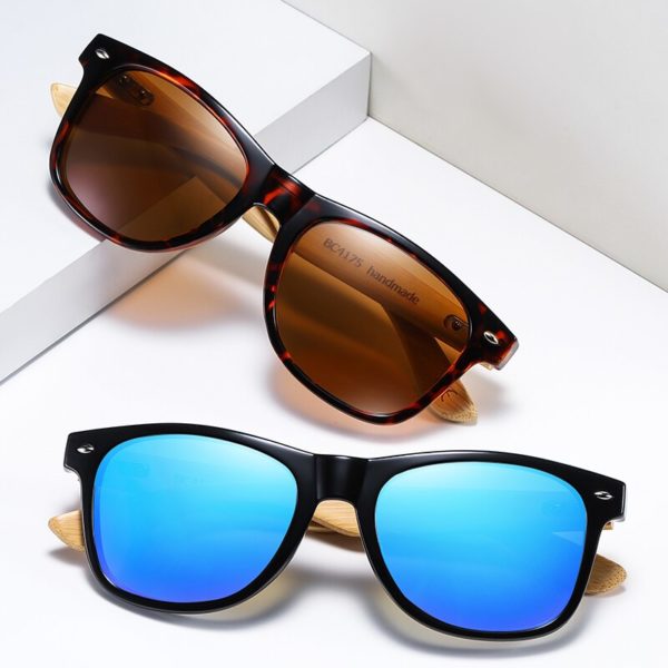 Men's Bamboo Wooden Sunglasses - Image 3