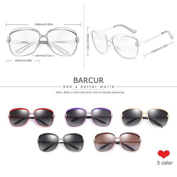 BARCUR Polarized Sunglasses For Women - Image 3