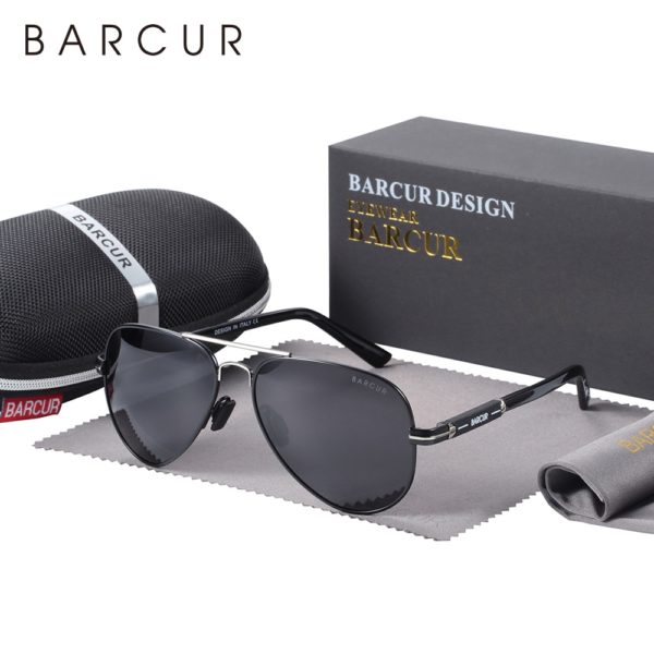 BARCUR Pilot Polarized Sunglasses for Men - Image 6