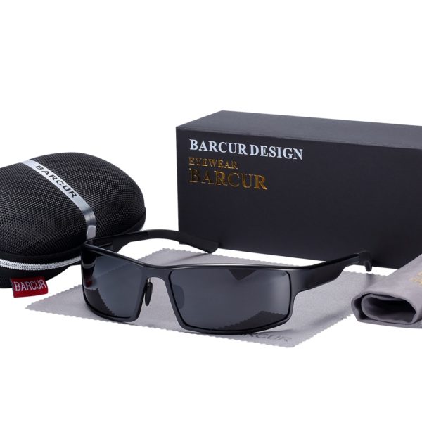 BARCUR Polarized Aluminium Magnesium Sunglasses For Men - Image 6