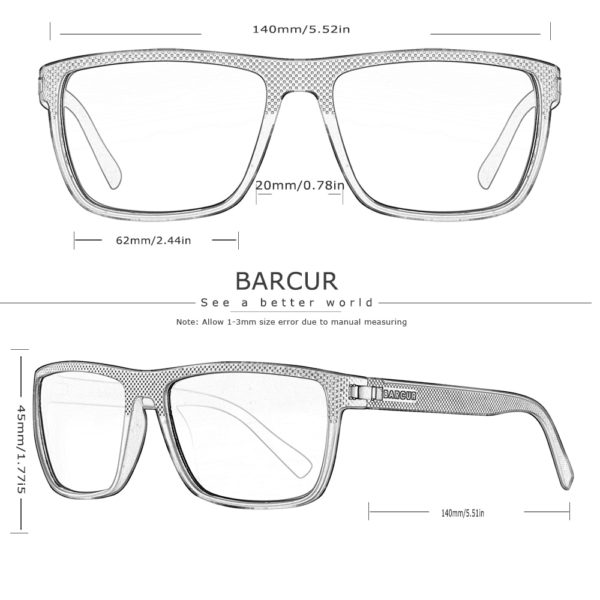 BARCUR Polarized Sports Sunglasses for Men - Image 2