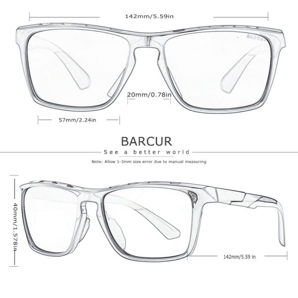 BARCUR Polarized Sunglasses For Men - Image 2