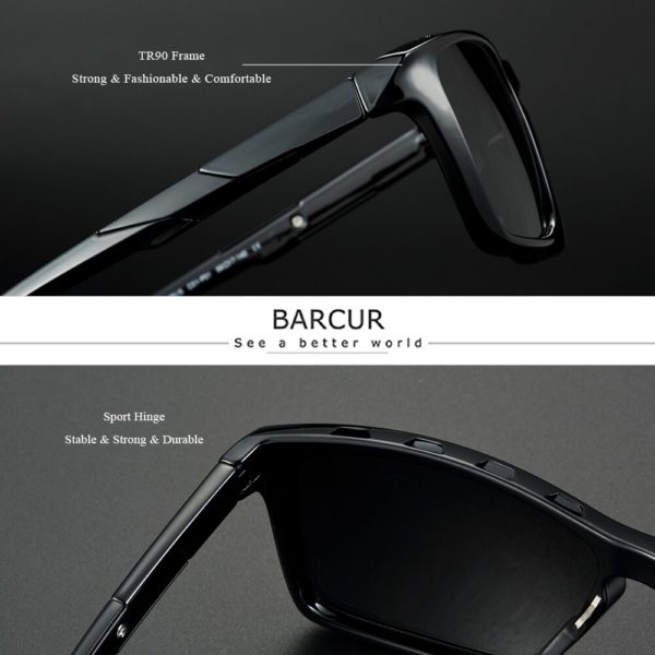 BARCUR Polarized Sunglasses For Men - Image 3