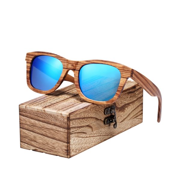 BARCUR Vintage Wooden Sunglasses Men and Women - Image 2