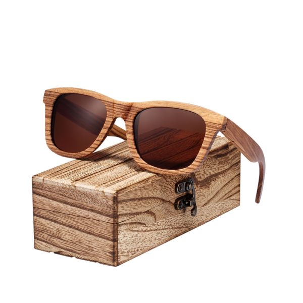 BARCUR Vintage Wooden Sunglasses Men and Women - Image 5